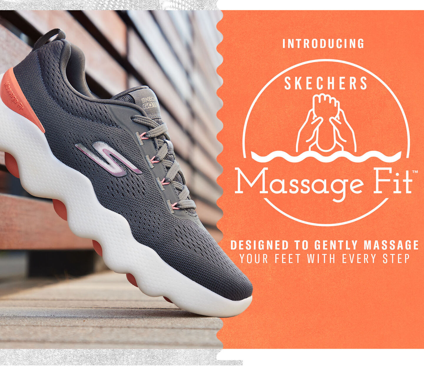 Skechers Massage Fit- Designed to Gently Massage with Every Step